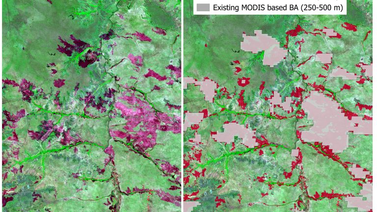 Erretako eremuen mundu mailako kartografia lortzeko algoritmoa