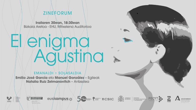 &#8220;El enigma Agustina&#8221; dokumentalaren emanaldia eta ondorengo solasaldia