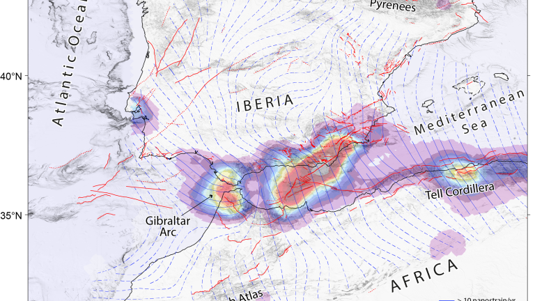 Eurasia eta Afrikaren plaken mugimenduei buruz datu berriak