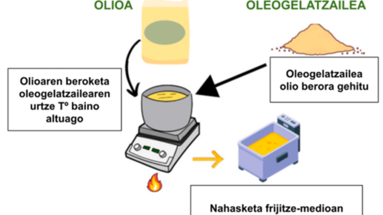 Frijitze-teknika osasungarriago baten bila: oleogelen erabilera potentziala