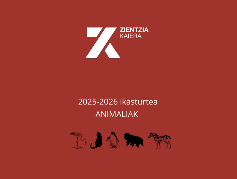 2025-2026 ikasturtean Zientzia Kaieran ikasitakoa (5): animaliak