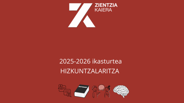 2025-2026 ikasturtean Zientzia Kaieran ikasitakoa (3): hizkuntzalaritza