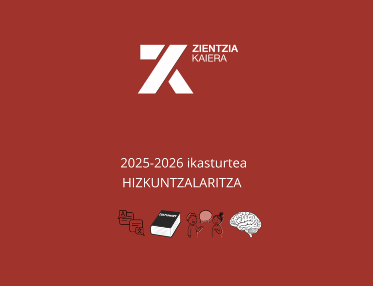 2025-2026 ikasturtean Zientzia Kaieran ikasitakoa (3): hizkuntzalaritza