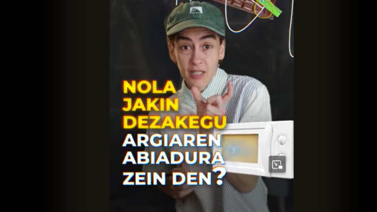 Nola kalkulatu dezakegu argiaren abiadura etxean?