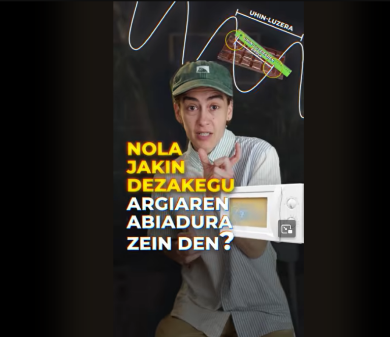 Nola kalkulatu dezakegu argiaren abiadura etxean?